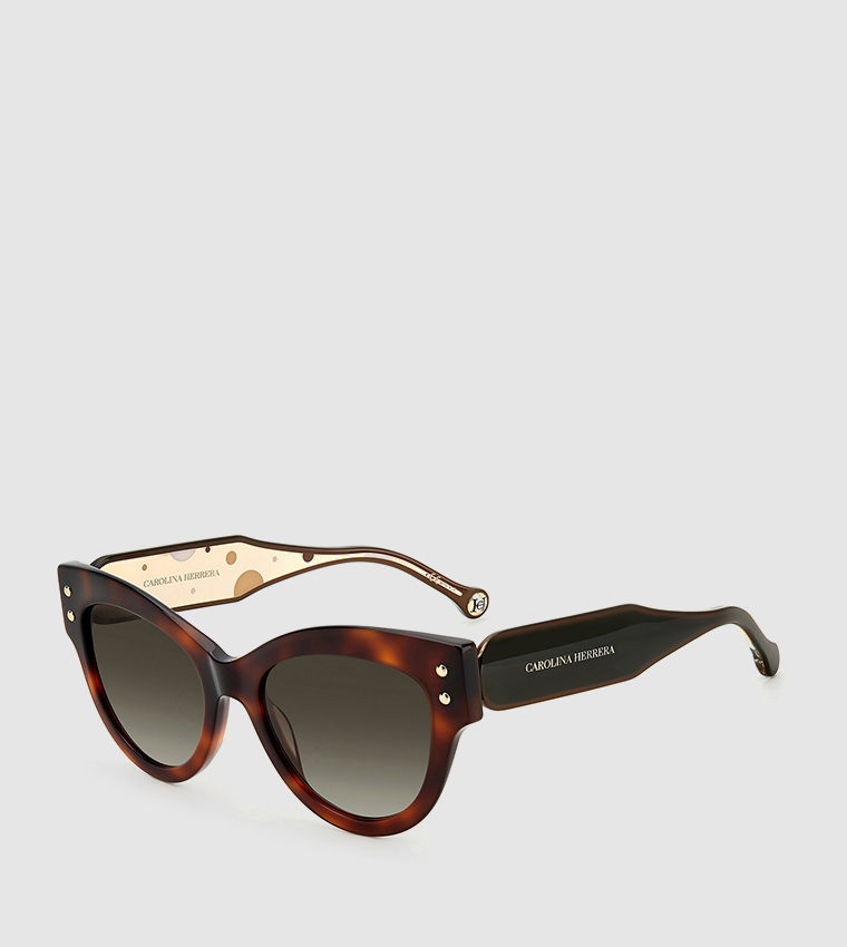 Patterned Cat Eye Sunglasses