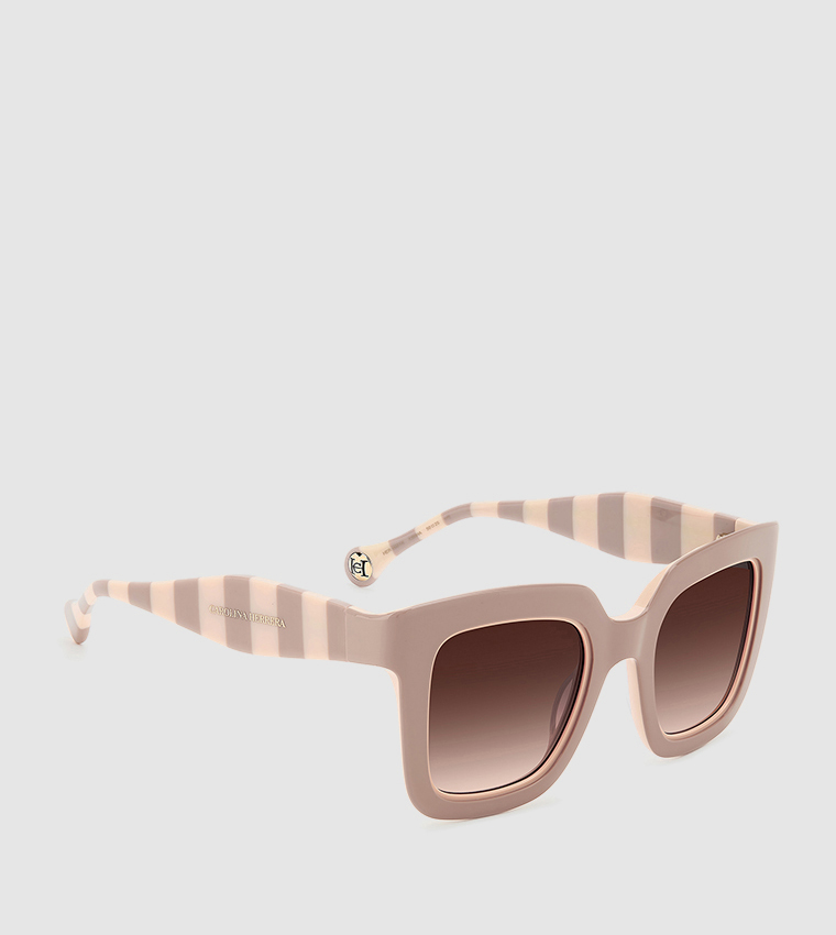 Pink square sales sunglasses