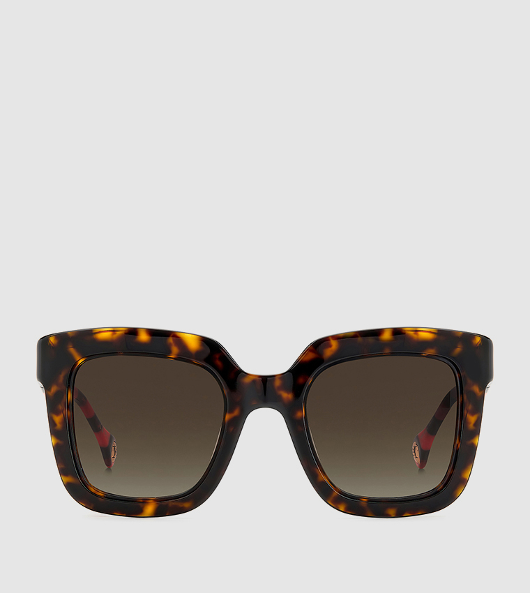 Patterned Square Sunglasses