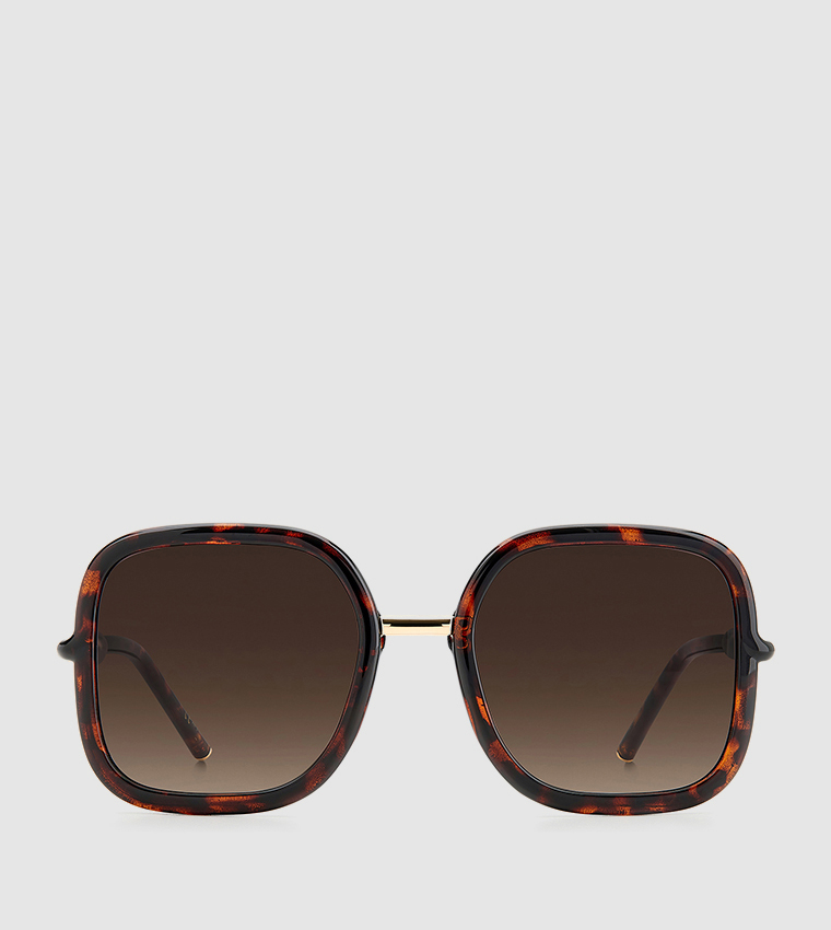 Patterned Square Sunglasses
