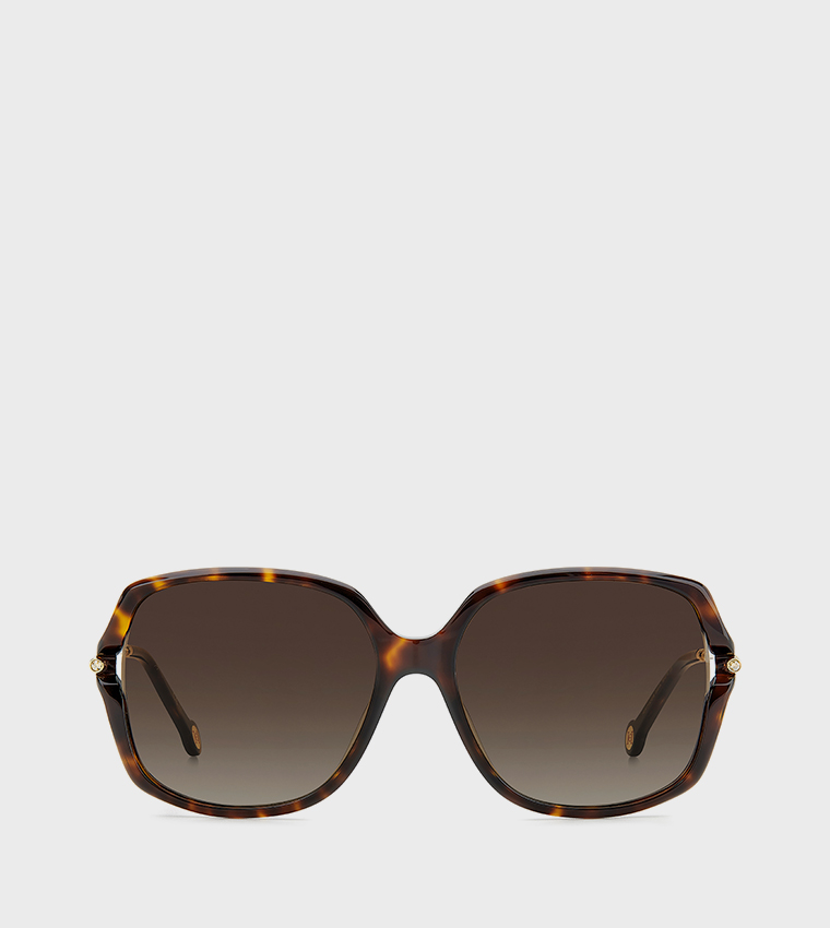 Patterned Oversized Sunglasses