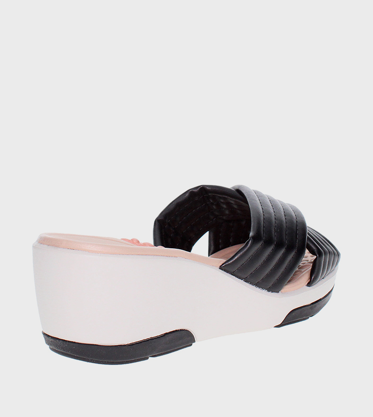 MAPLE Quilted Wedge Sandals
