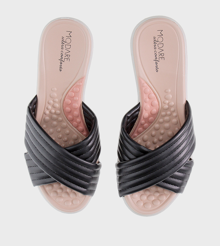 MAPLE Quilted Wedge Sandals