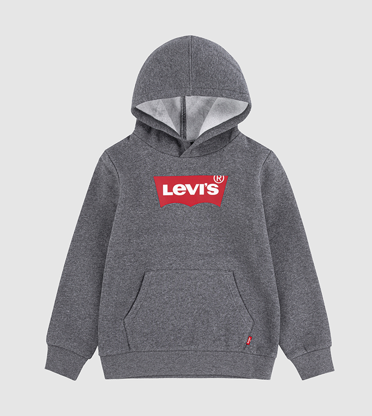Buy Levi's Batwing Screen Print Hoodie In Grey 6thStreet UAE