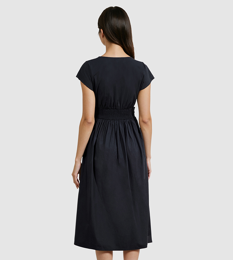 BARLETTA Tie Detail Midi Dress