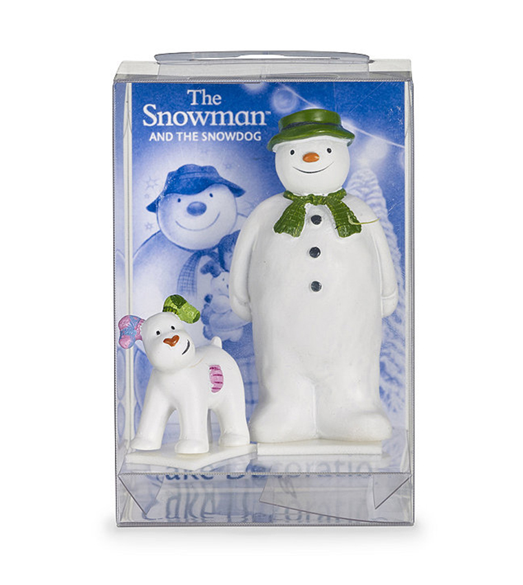 The Snowman And The Snowdog Cake Topper Set – 11-teiliges Deko-Set Für Kuchen, Größe 3–11 Cm