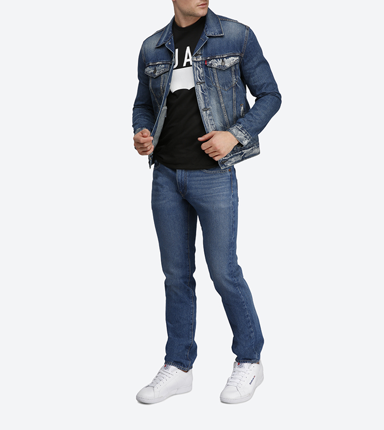 Long Sleeve Denim Jacket - Blue 72334-0140