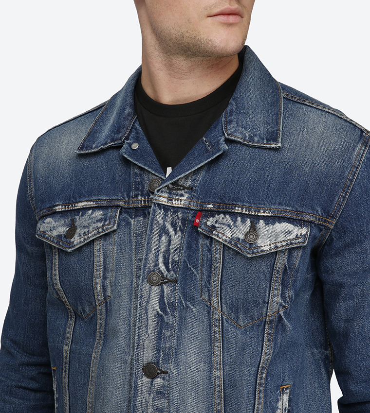 Long Sleeve Denim Jacket - Blue 72334-0140