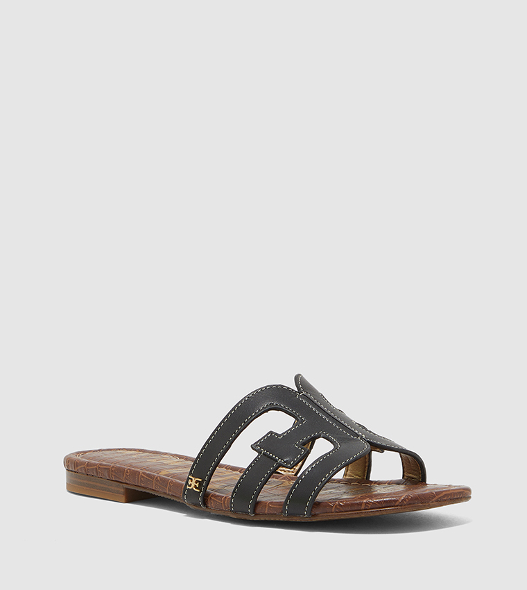 Sam edelman black flat on sale sandals