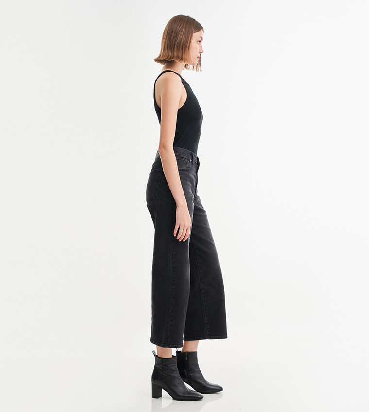 High Rise Wide Leg Jeans
