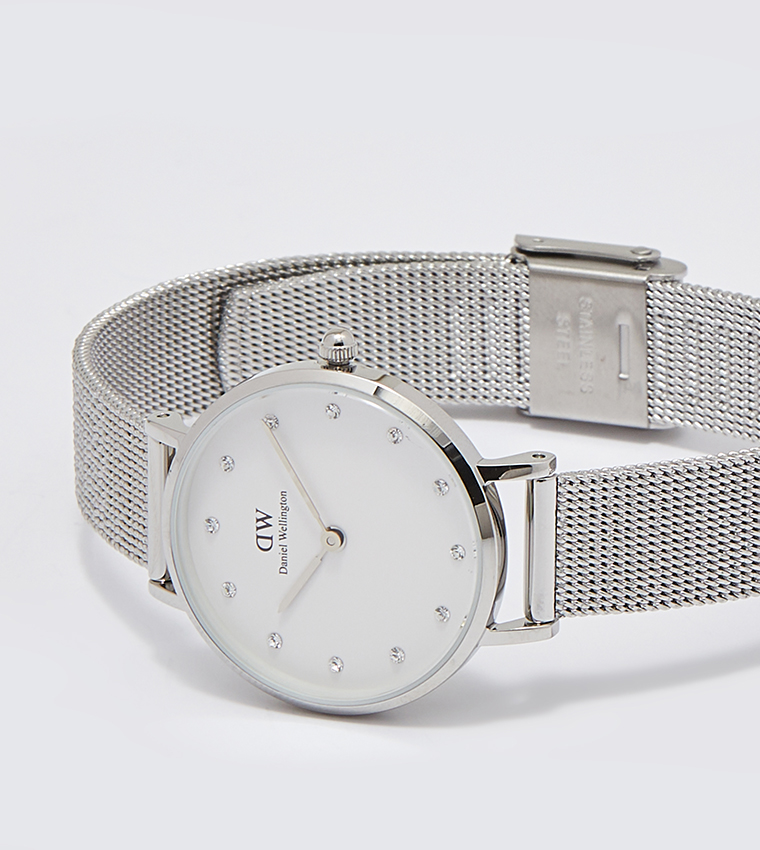 PETITE White Dial Analog Watch