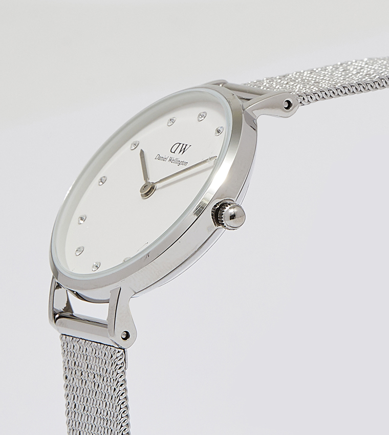 PETITE White Dial Analog Watch
