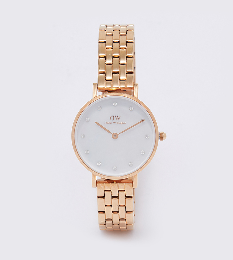 PETITE White Dial Analog Watch