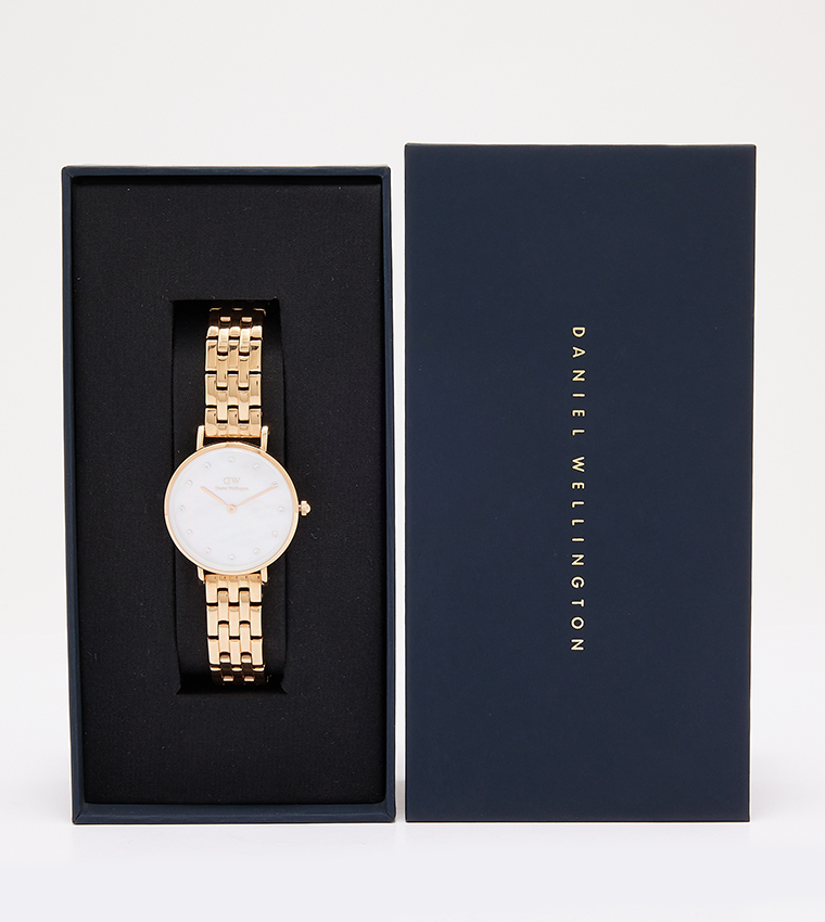 PETITE White Dial Analog Watch