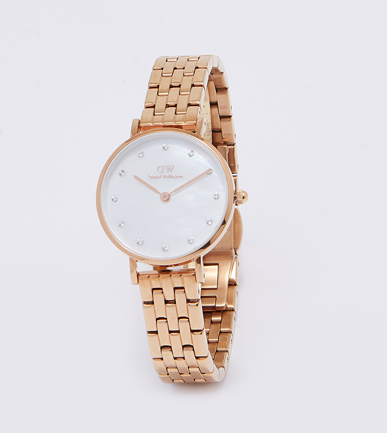 PETITE White Dial Analog Watch