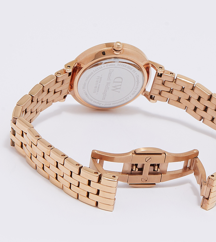 PETITE White Dial Analog Watch