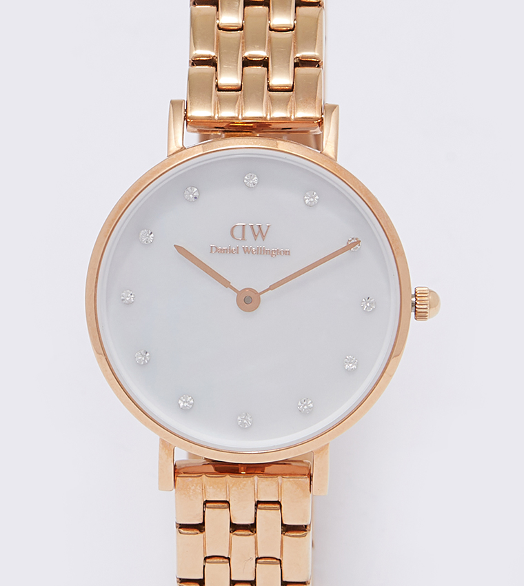 PETITE White Dial Analog Watch