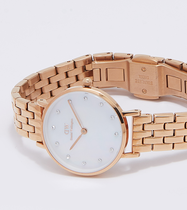 PETITE White Dial Analog Watch