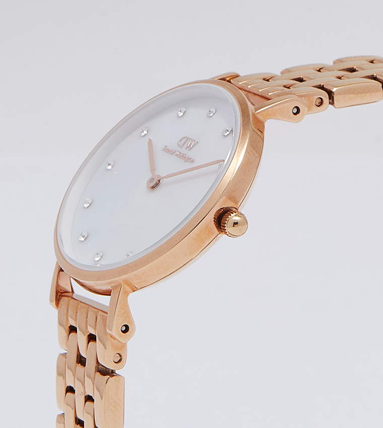 PETITE White Dial Analog Watch