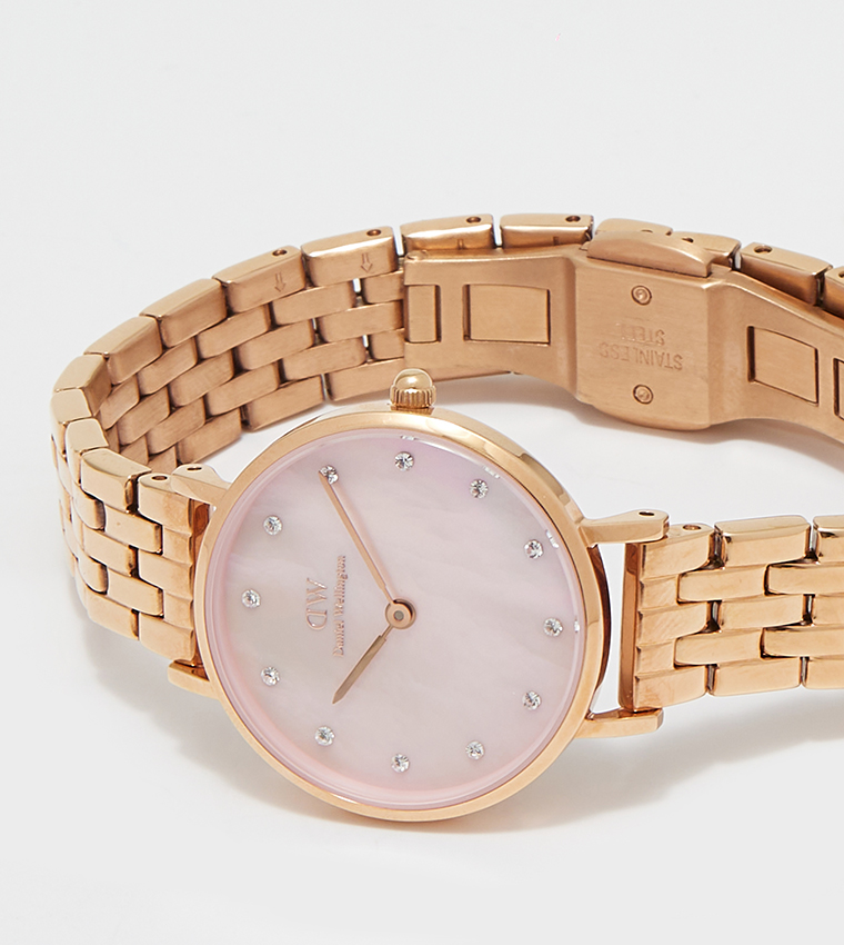 PETITE Stone Embellished Analog Watch