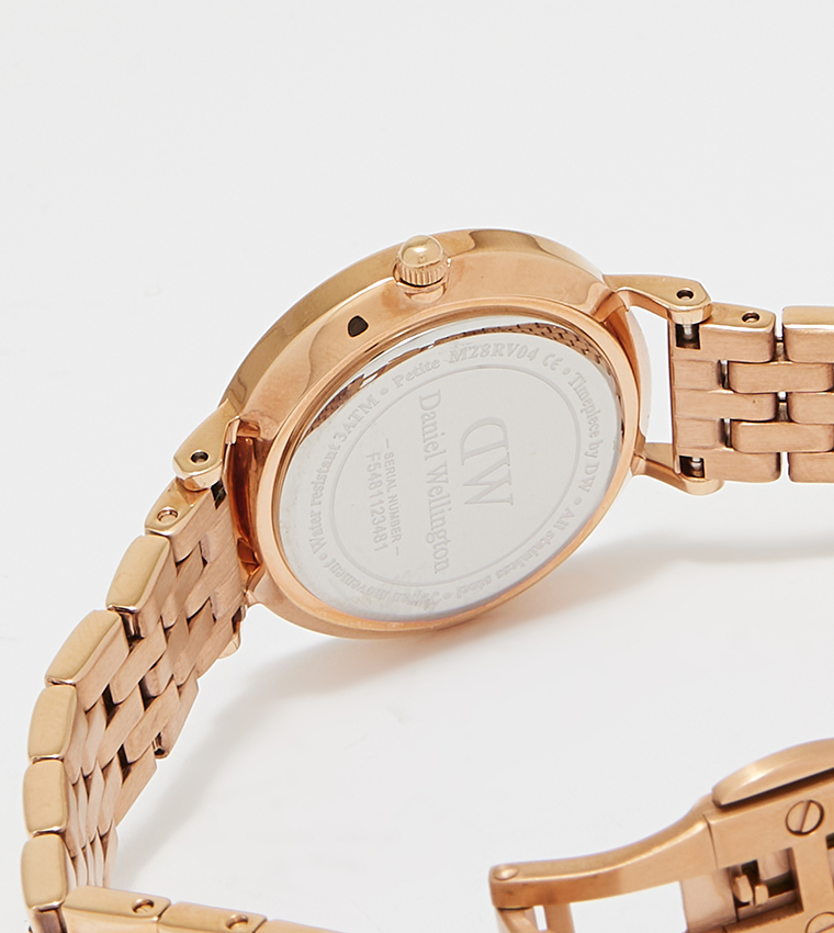 PETITE Stone Embellished Analog Watch
