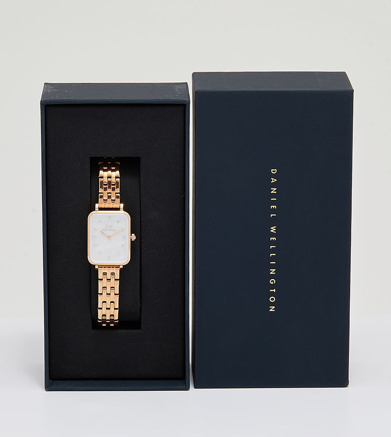 QUADRO Stone Embellished Analog Watch
