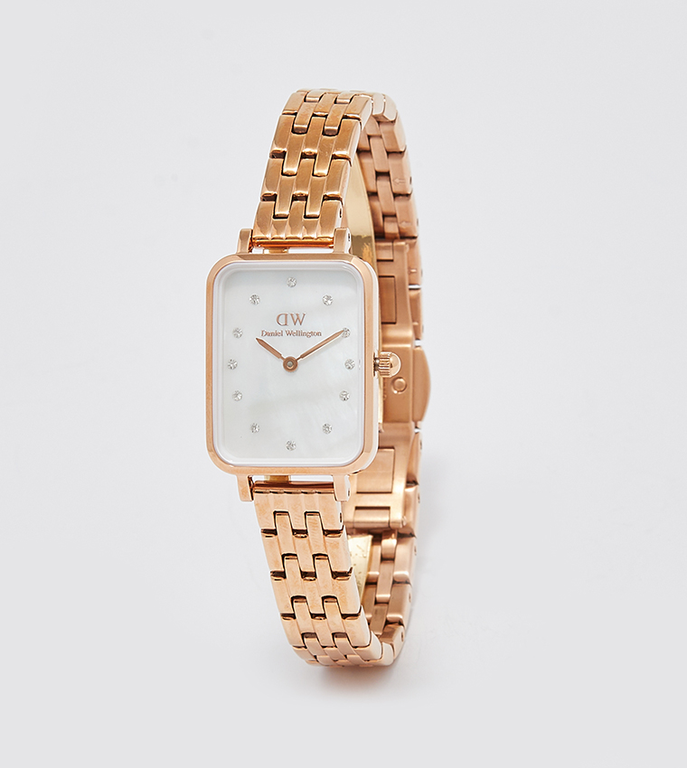 QUADRO Stone Embellished Analog Watch