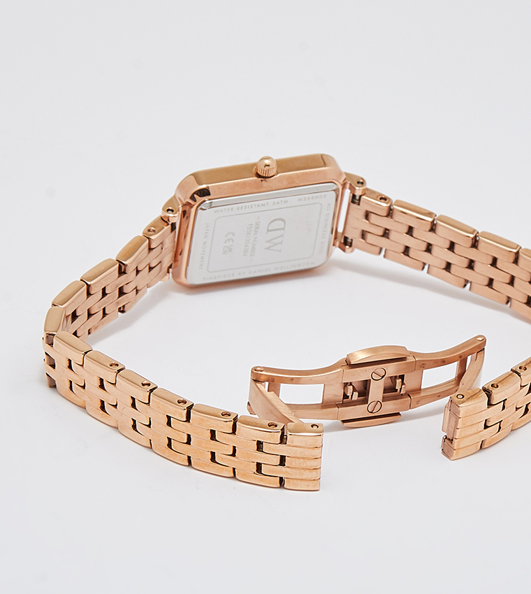 QUADRO Stone Embellished Analog Watch