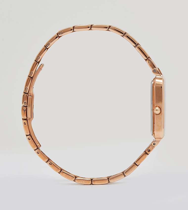 QUADRO Stone Embellished Analog Watch