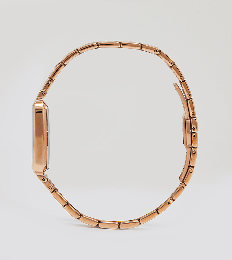 QUADRO Stone Embellished Analog Watch