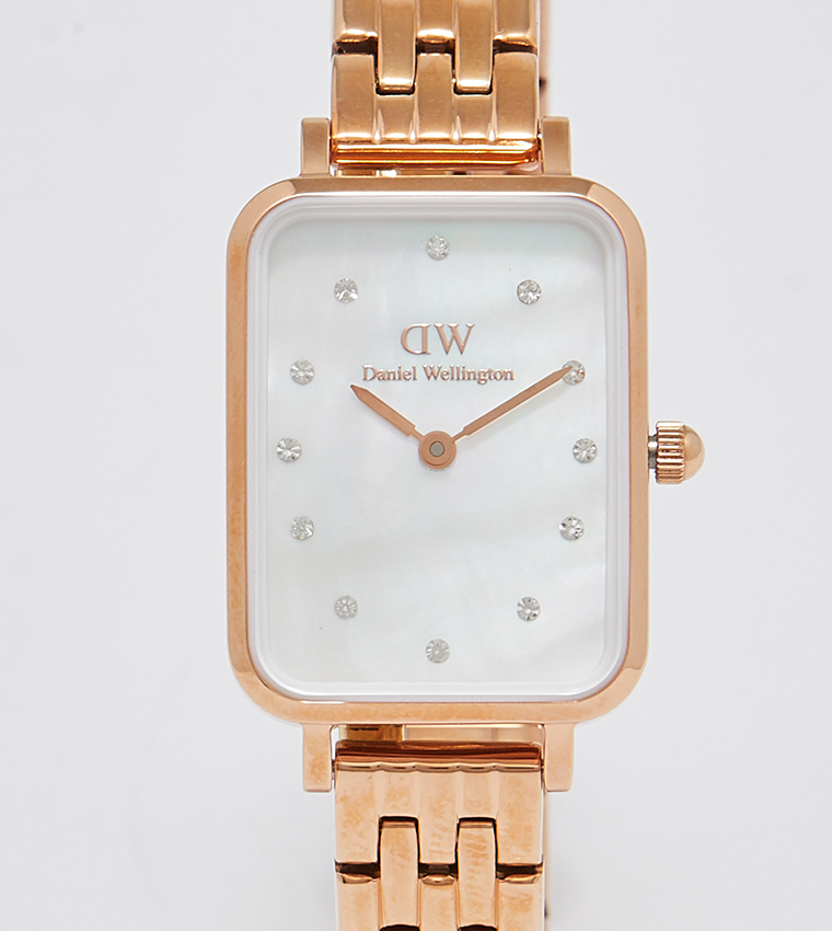 QUADRO Stone Embellished Analog Watch