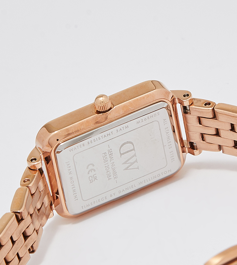 QUADRO Stone Embellished Analog Watch