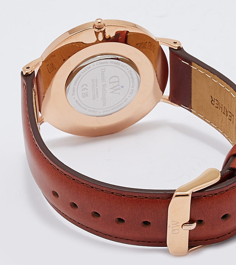 Classic Leather Strap Analog Watch