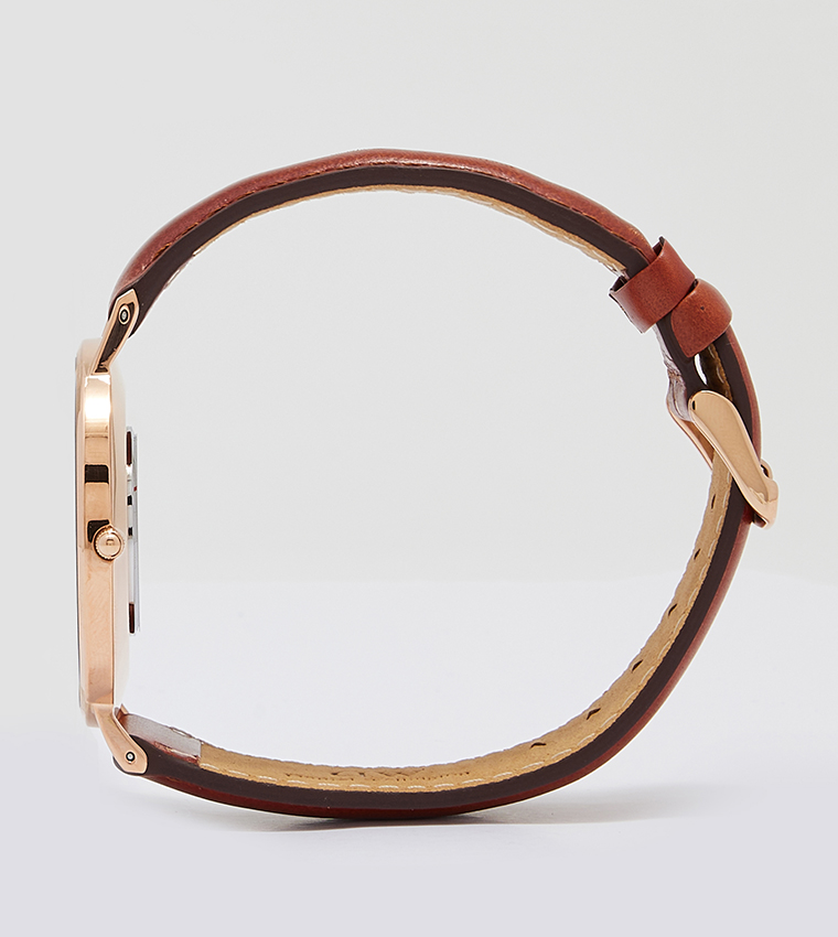 Classic Leather Strap Analog Watch