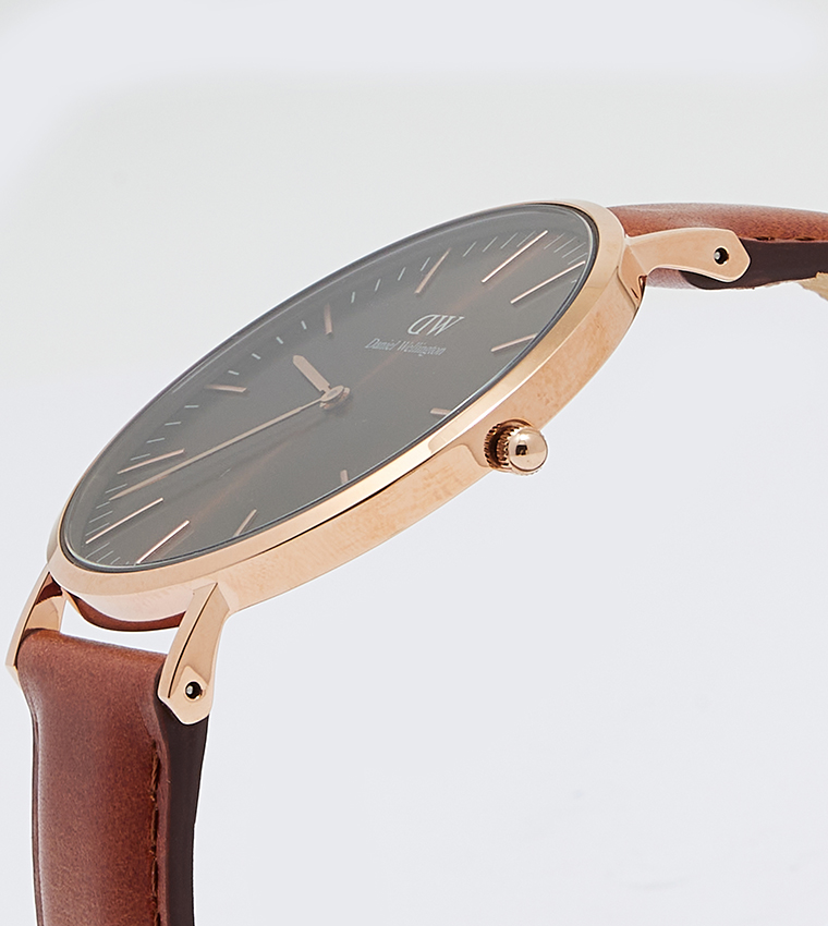 Classic Leather Strap Analog Watch