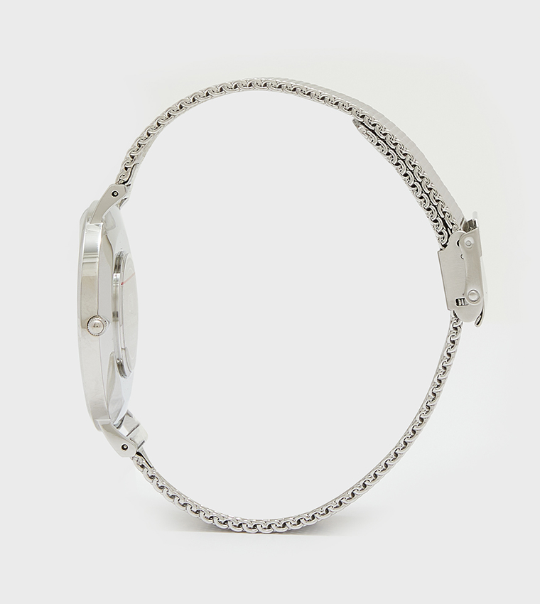Classic Mesh Strap Analog Watch