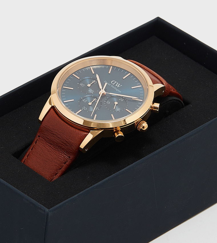 ICONIC Blue Dial Analog Watch