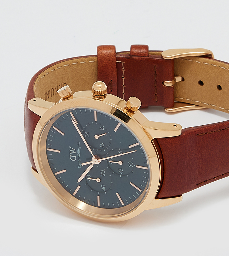 ICONIC Blue Dial Analog Watch