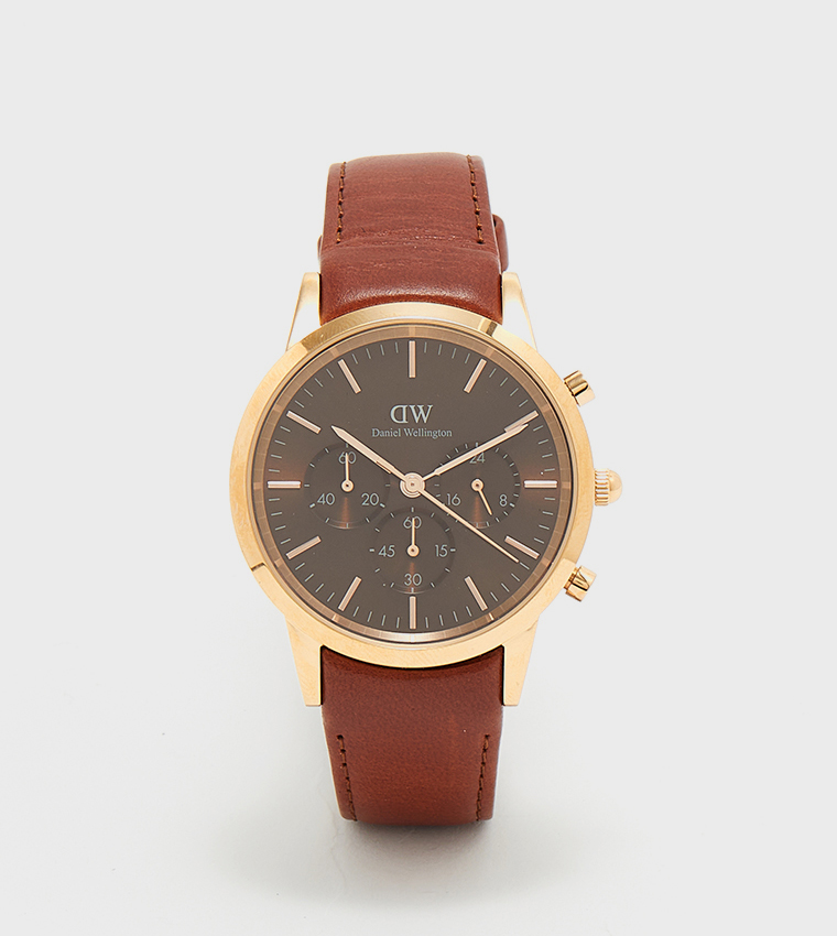 ICONIC Brown Dial Analog Watch