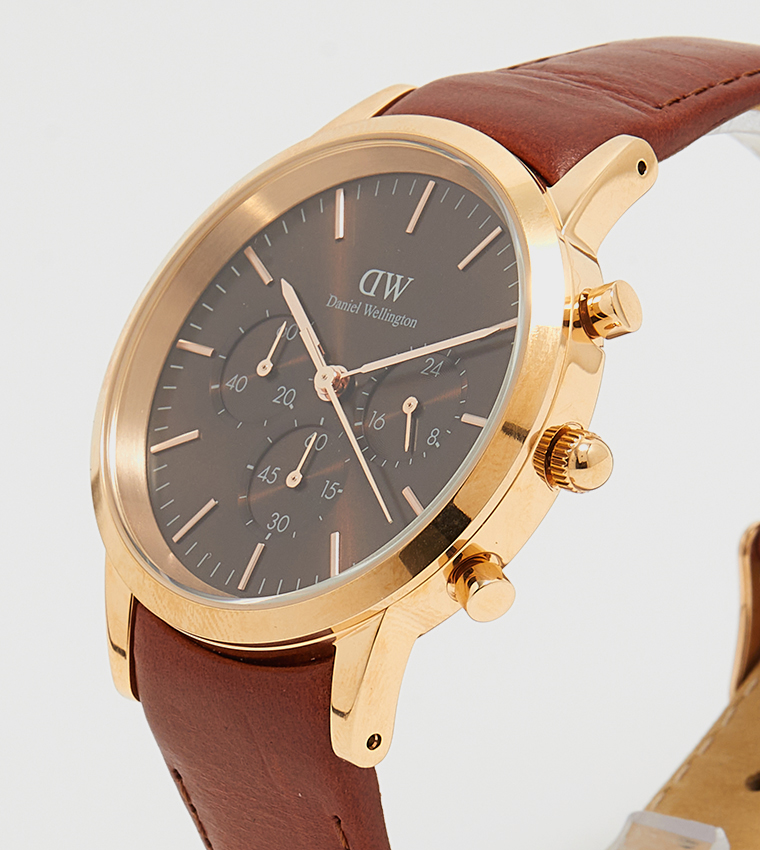 ICONIC Brown Dial Analog Watch