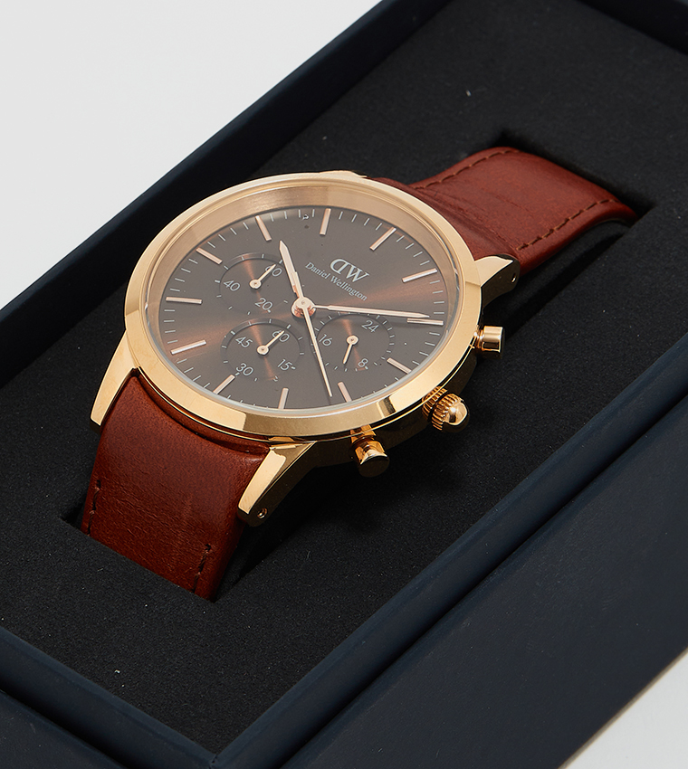 ICONIC Brown Dial Analog Watch