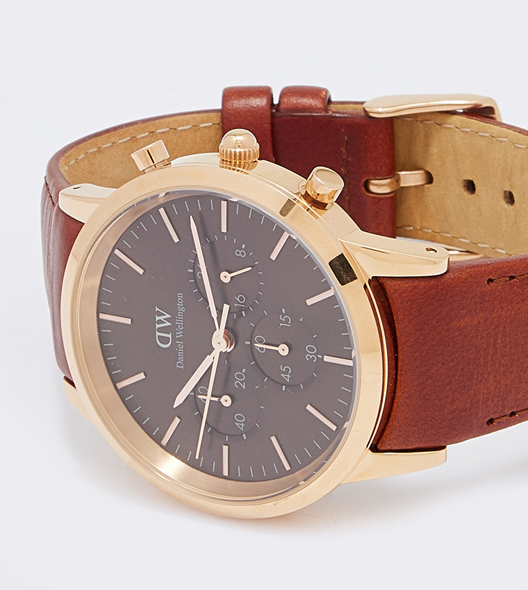 ICONIC Brown Dial Analog Watch