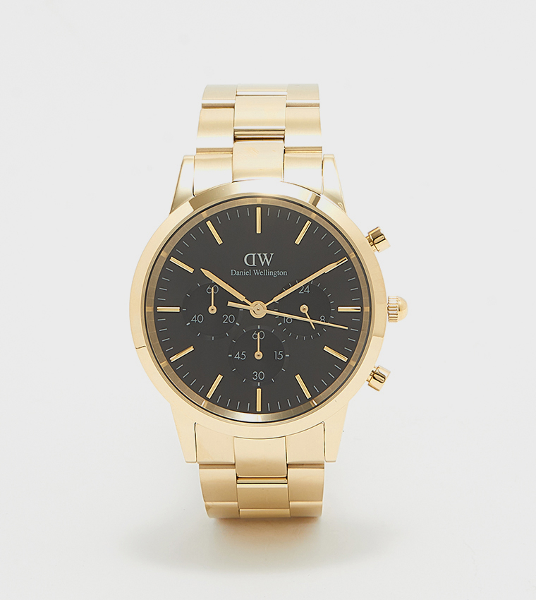 ICONIC Black Dial Analog Watch