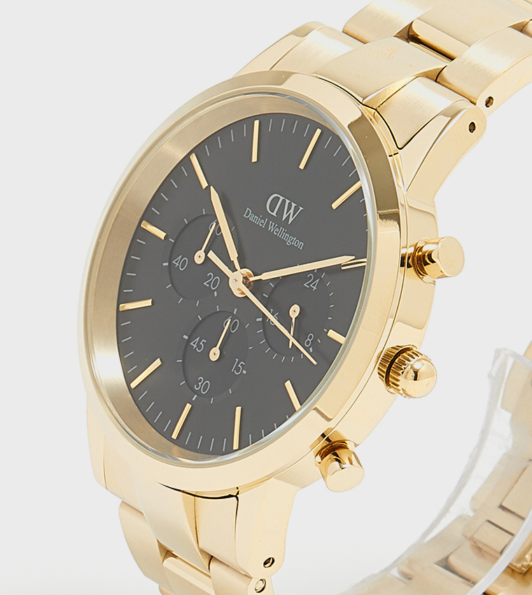 ICONIC Black Dial Analog Watch