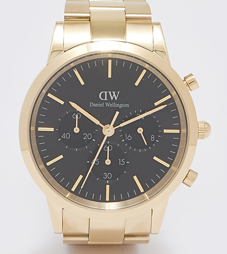 ICONIC Black Dial Analog Watch