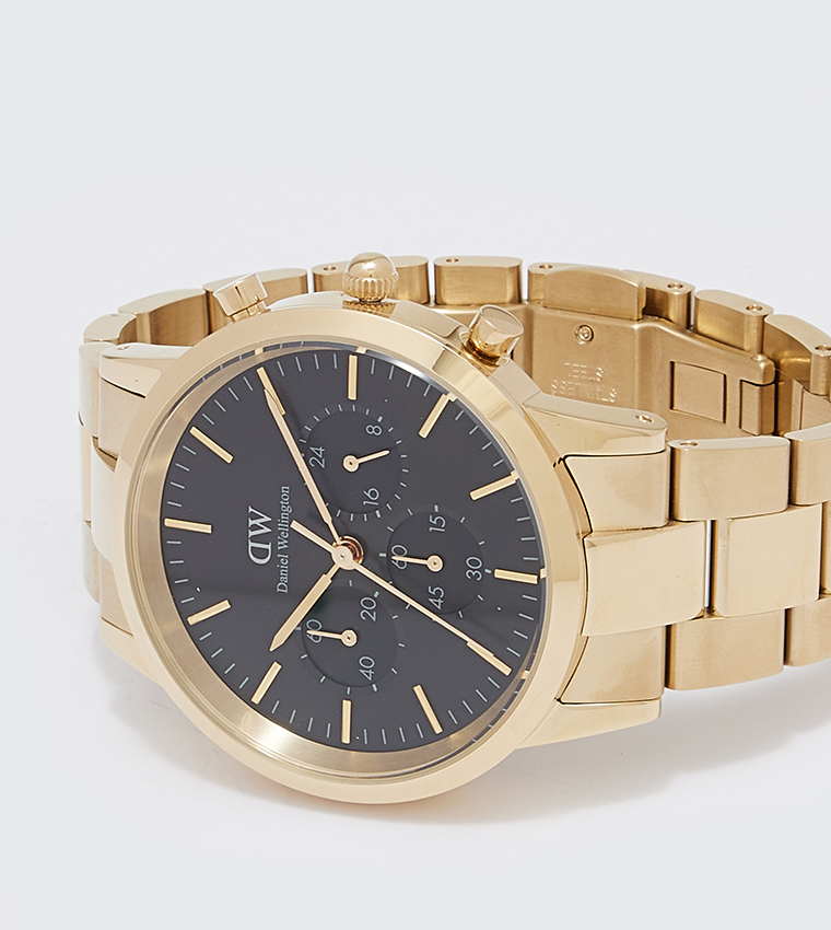 ICONIC Black Dial Analog Watch