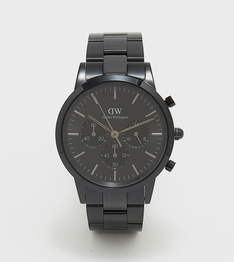 ICONIC Black Dial Analog Watch