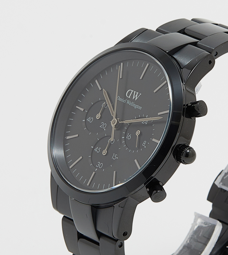 ICONIC Black Dial Analog Watch