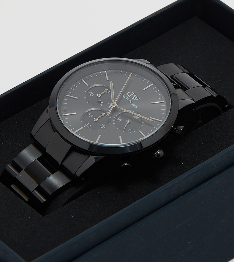 ICONIC Black Dial Analog Watch