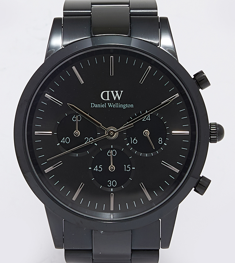 ICONIC Black Dial Analog Watch